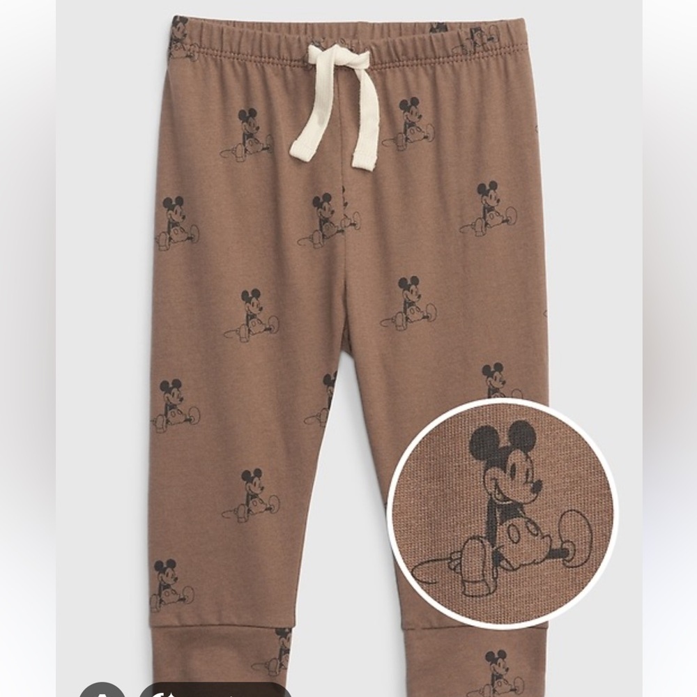 BabyGAP x Disney Earthy Tone Mickey Pants